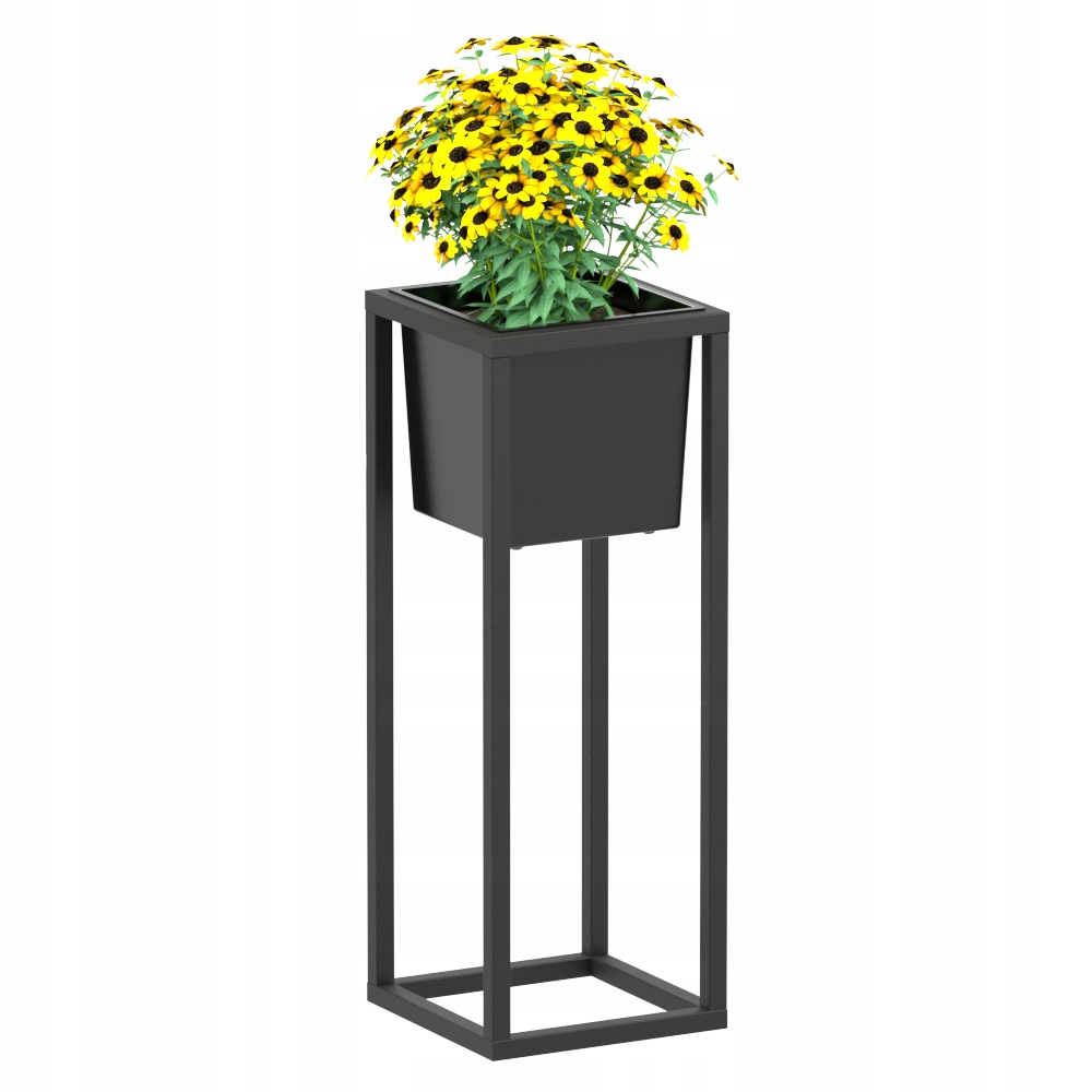

Kwietnik Stojący Loft Stojak Na Kwiaty Metal 42cm