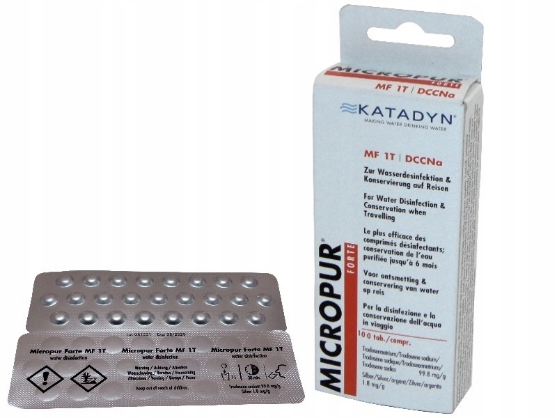 Katadyn 100 tab Tablety Pro Úpravu A Konzervaci Vody