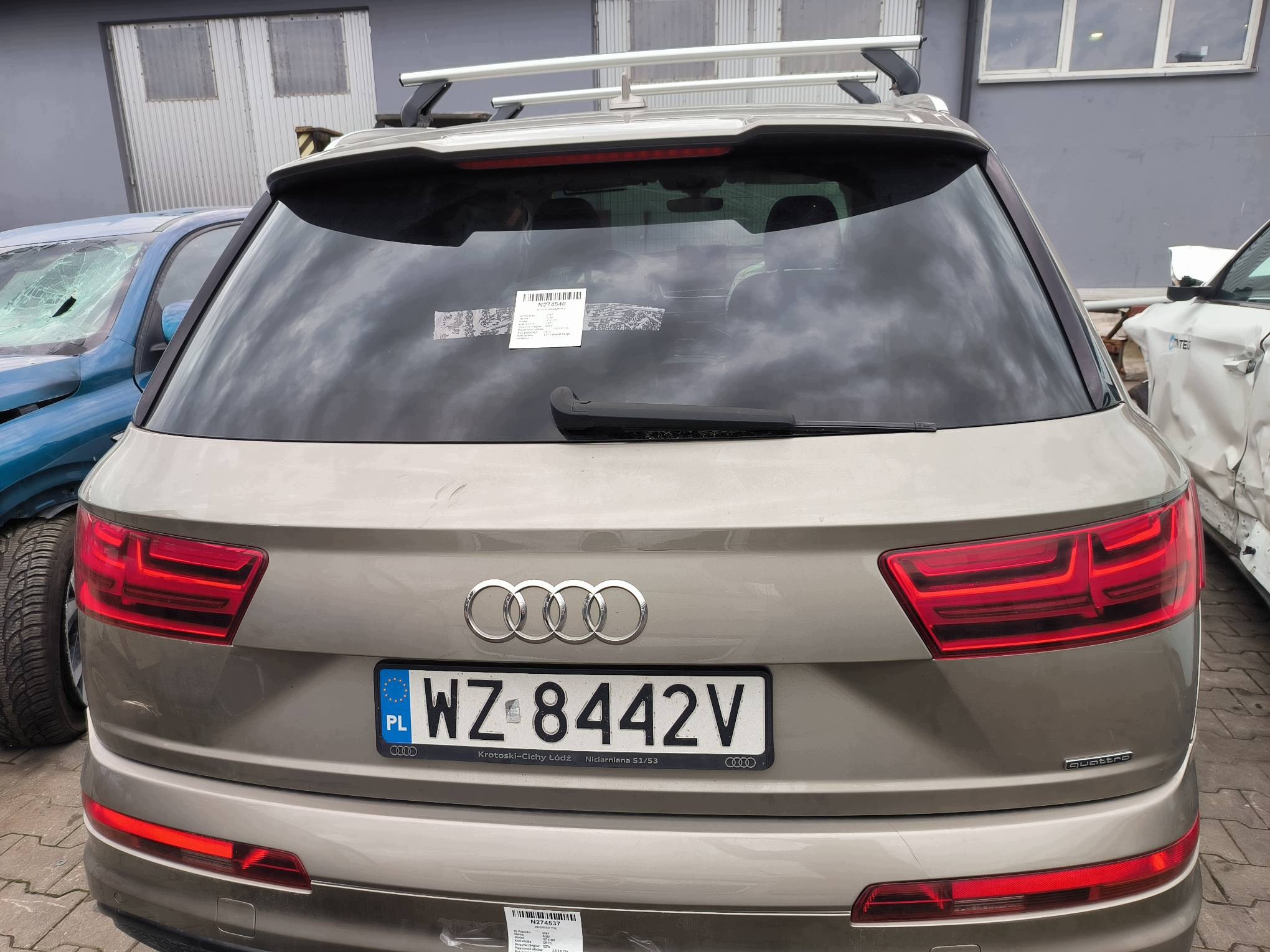 trunk door boot LZ1U AUDI Q7 II 4M