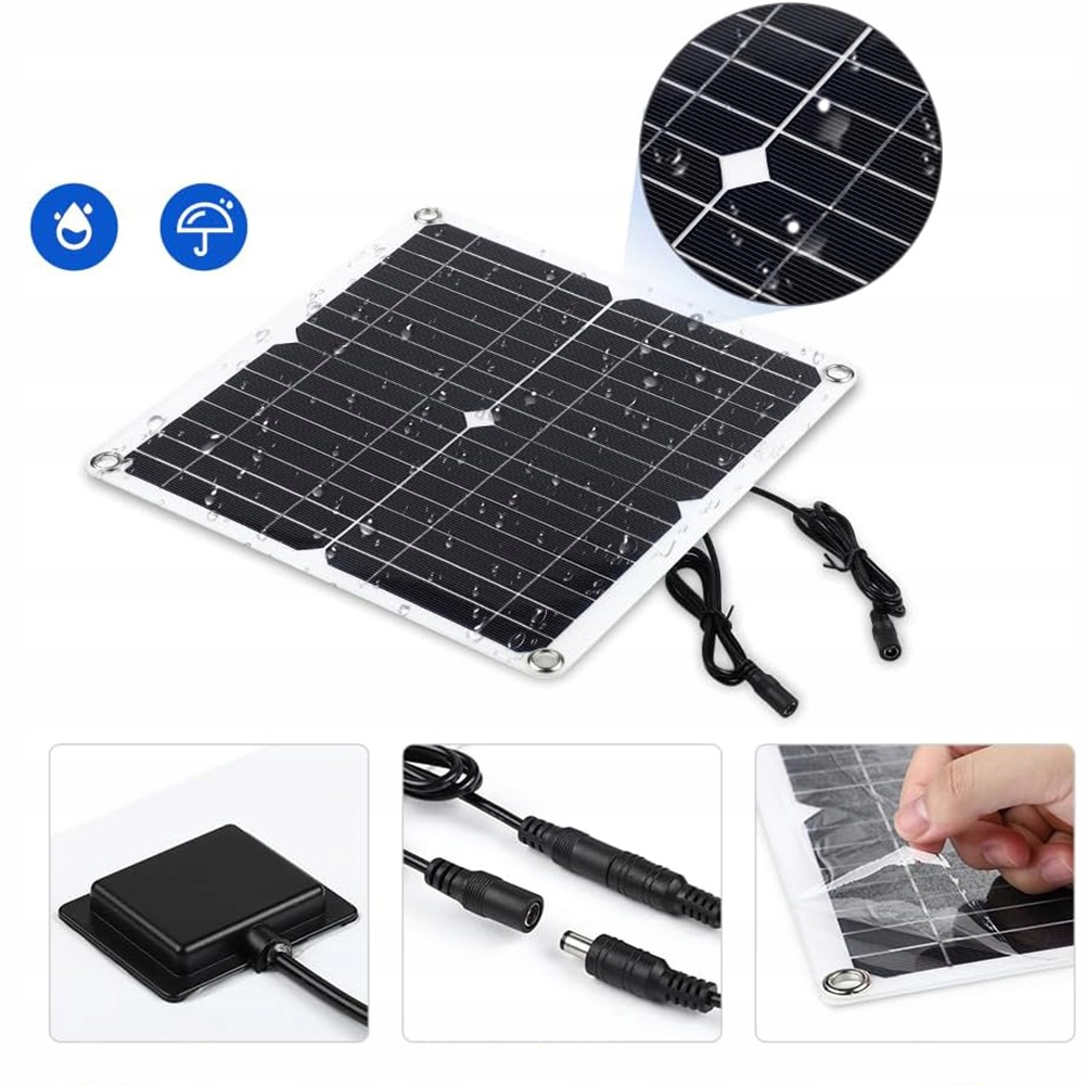 Solární ventilátor Venkovní solární panel Dvojitý odtahový ventilátor