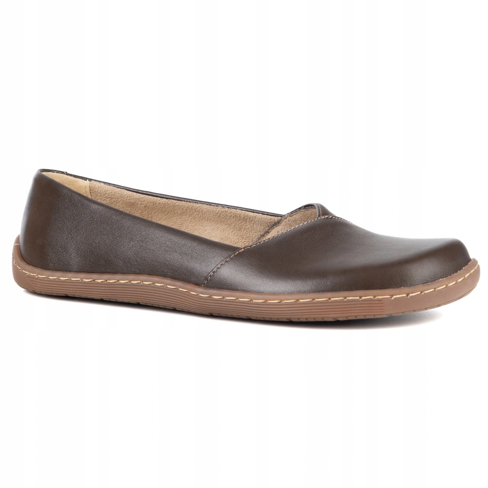 Dámské elegantní barefoot baleríny Maelle hnědé 40
