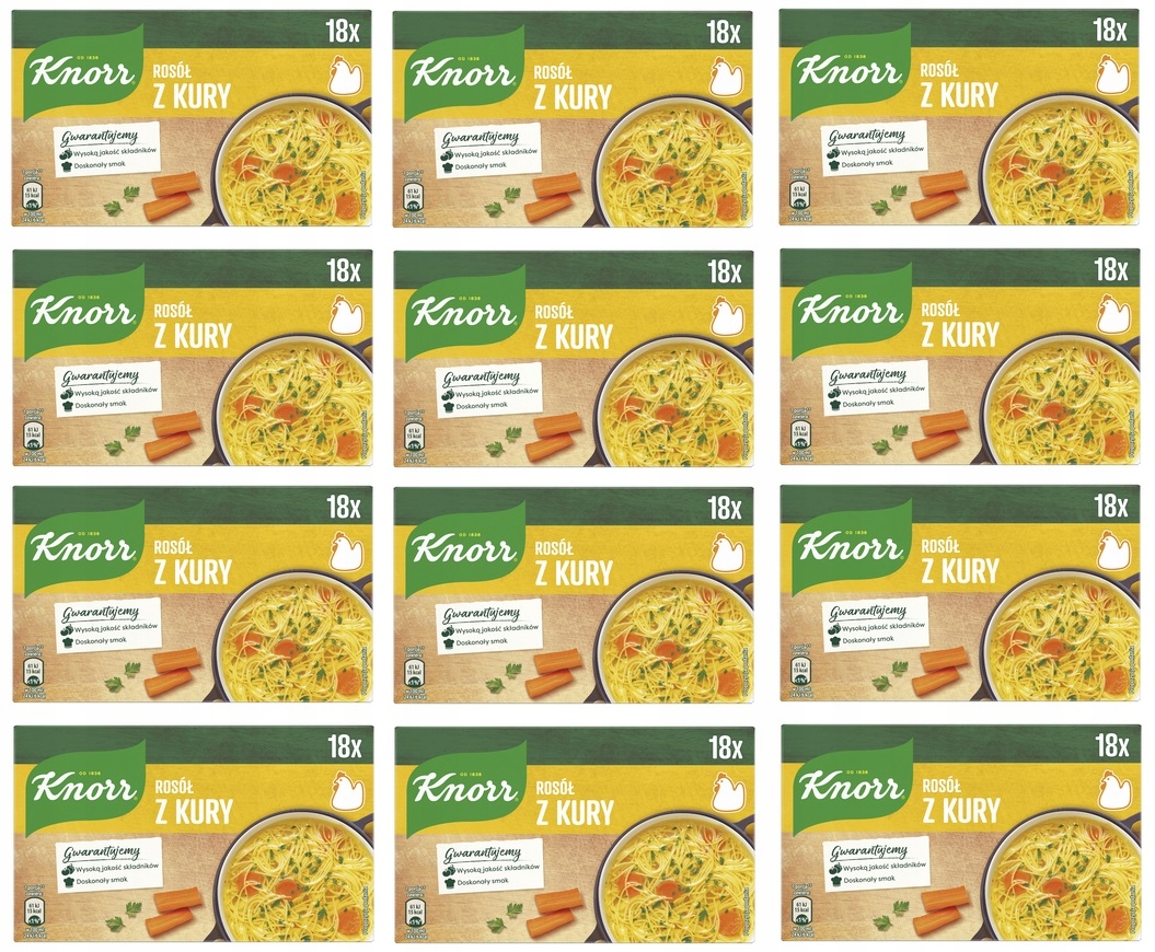 Levně 12 x 180 g Knorr Kuřecí vývar s vývarem Karton