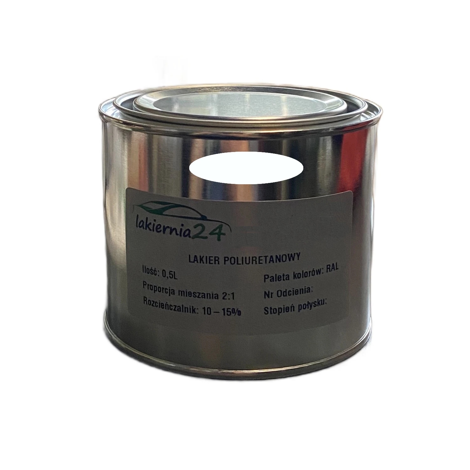 Farba Poliuretanowa przemysłowa lakier poliuretan połysk 0,5l 2:1 Ral 9010