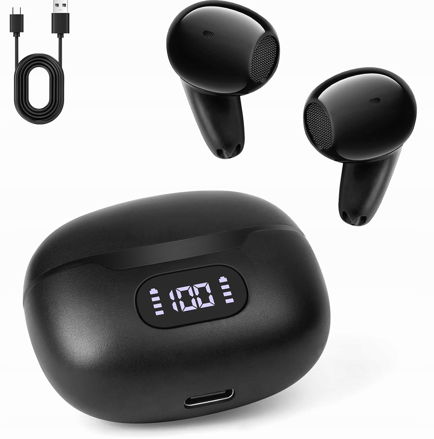 Słuchawki Tłumaczące Błyskawiczne Ai Bluetooth 144 Języki Muzyka Rozmowy