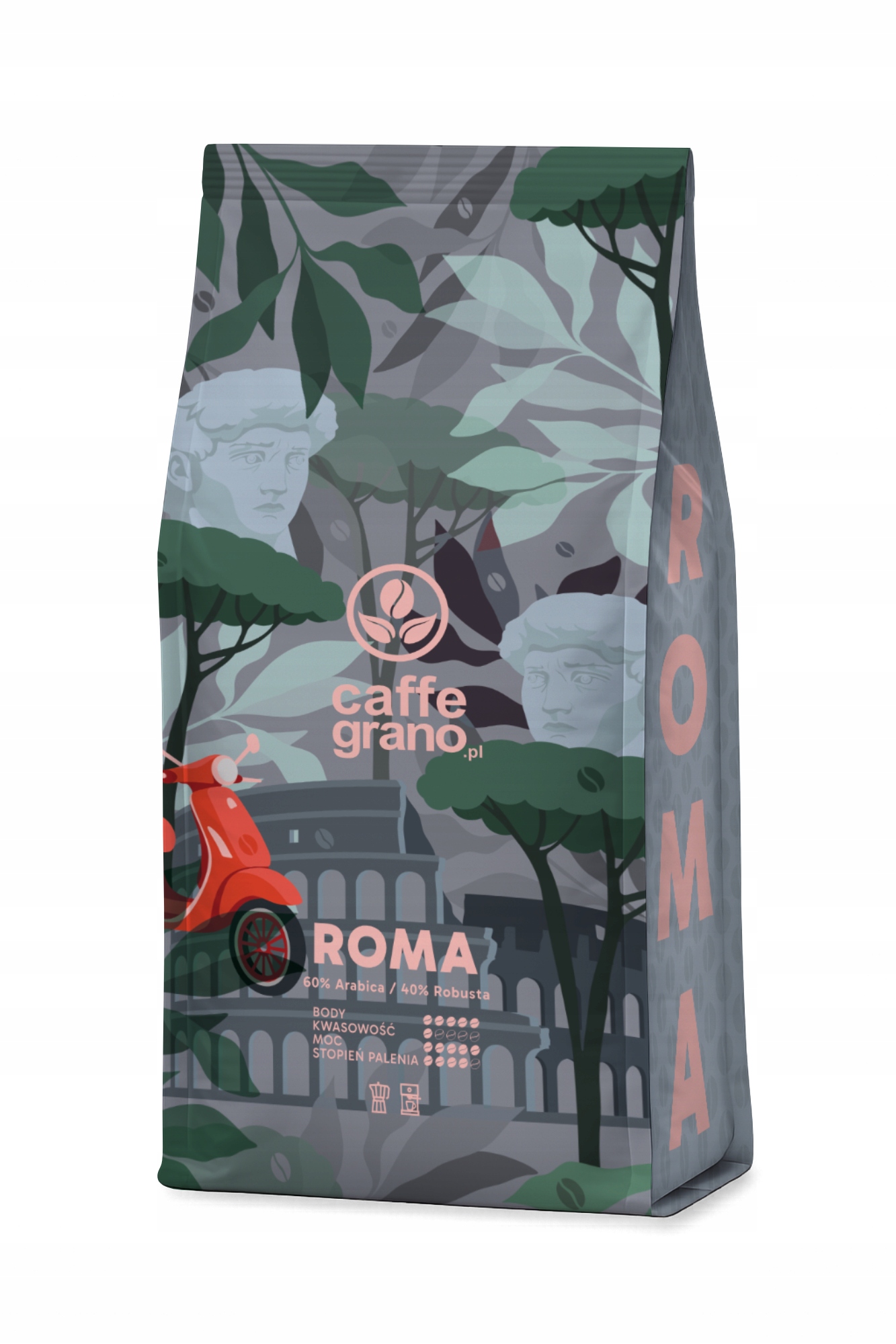 Káva Zrnková 1 kg Roma Čerstvě pražená Směs Caffe Grano