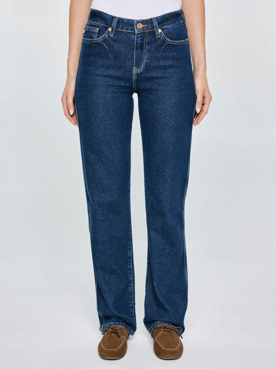 Big Star Dámské džíny s rovnou nohavicí, tmavě modré, Myrha 545 27/32