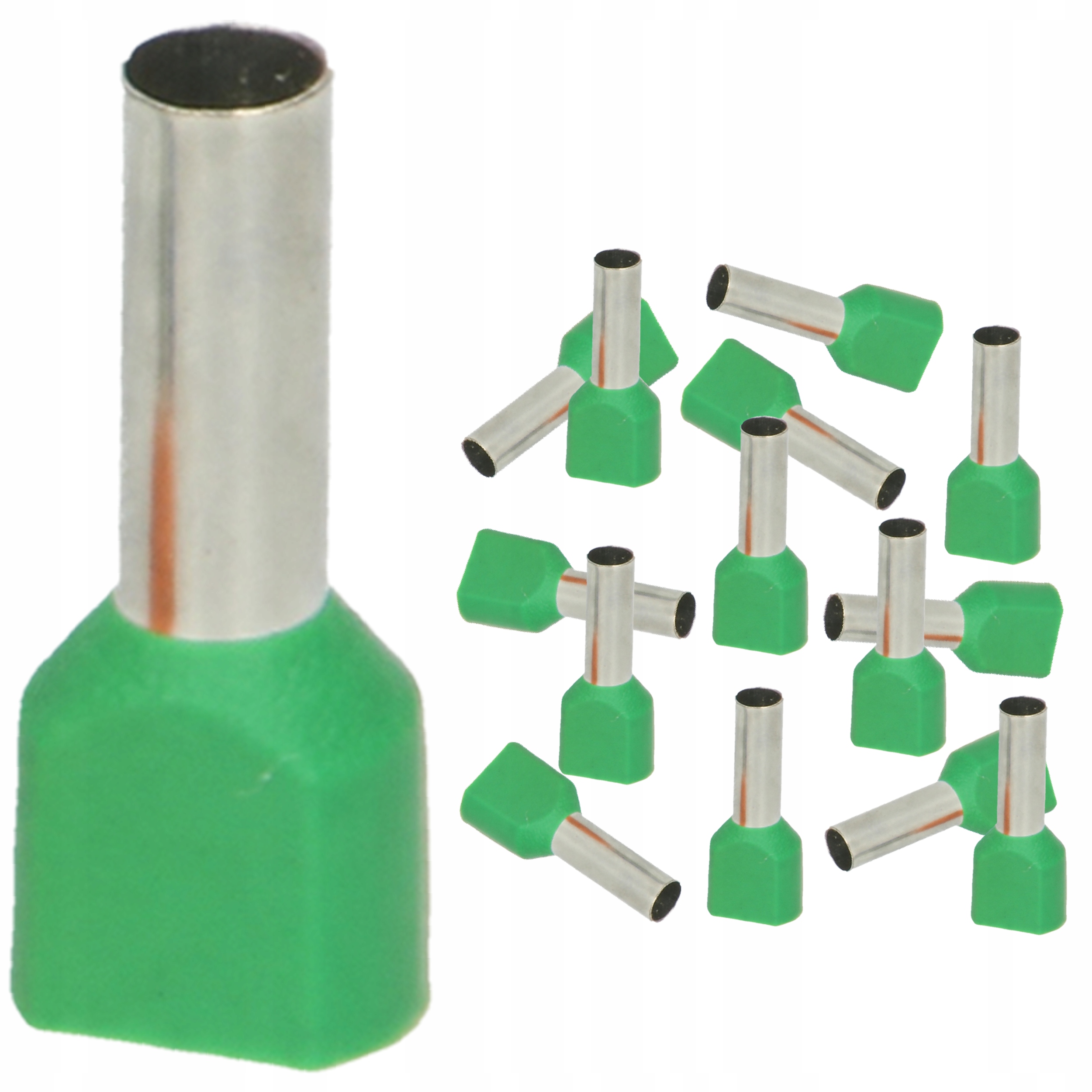 

Tulejki Izolowane Kablowe Podwójne 6mm² 25 Sztuk