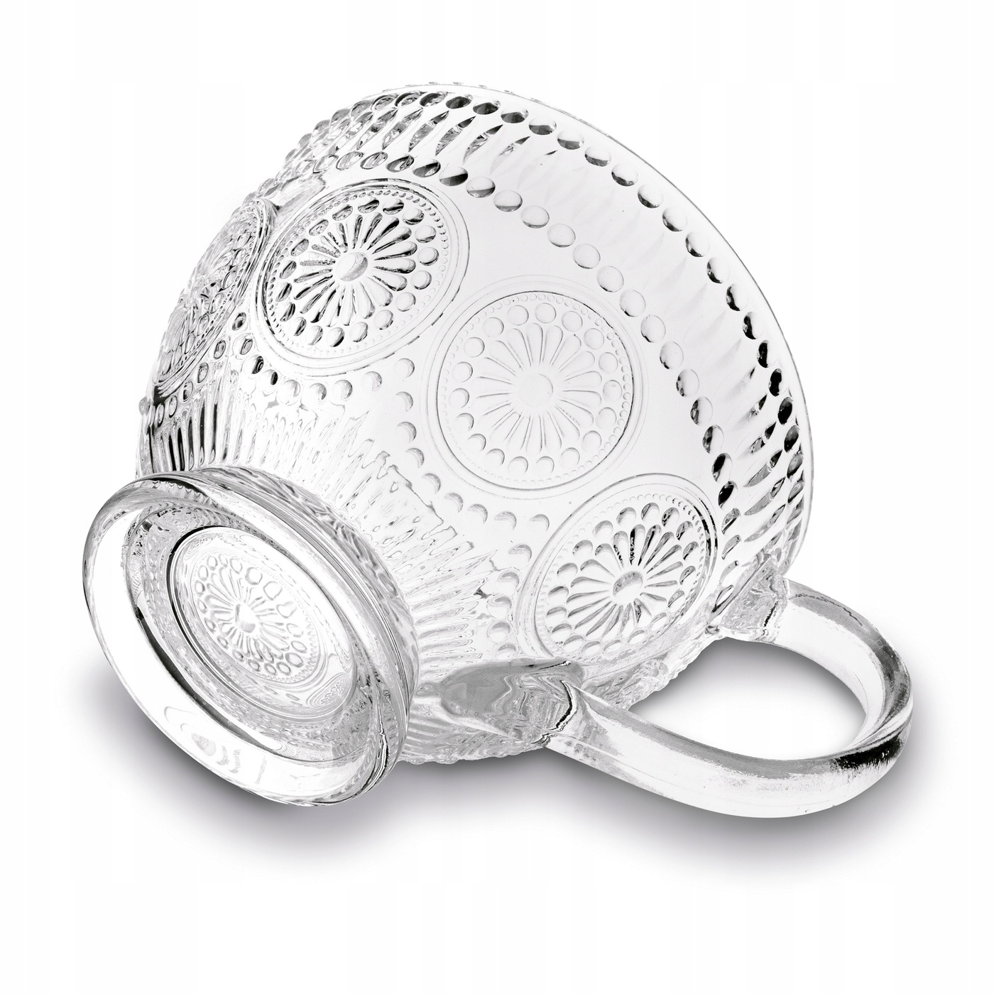 Przezroczysta filiżanka szklana Laura 400 ml – duży kubek szklany Marka Tadar