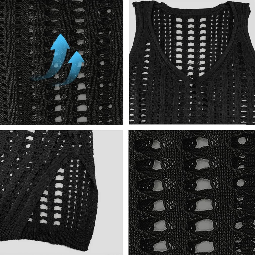 PAREO LETNIA TUNIKA SUKIENKA PLAŻOWA AŻUROWE BOHO Wzór dominujący bez wzoru