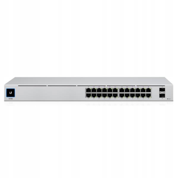 UBIQUITI UniFi Switch USW-24, 24 port, Layer 2, (24) GbE, (2) 1G SFP — 3