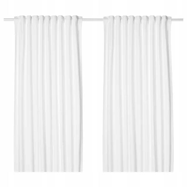 Ikea Tibast Zasłona 2 sztuki biały 145x300 cm