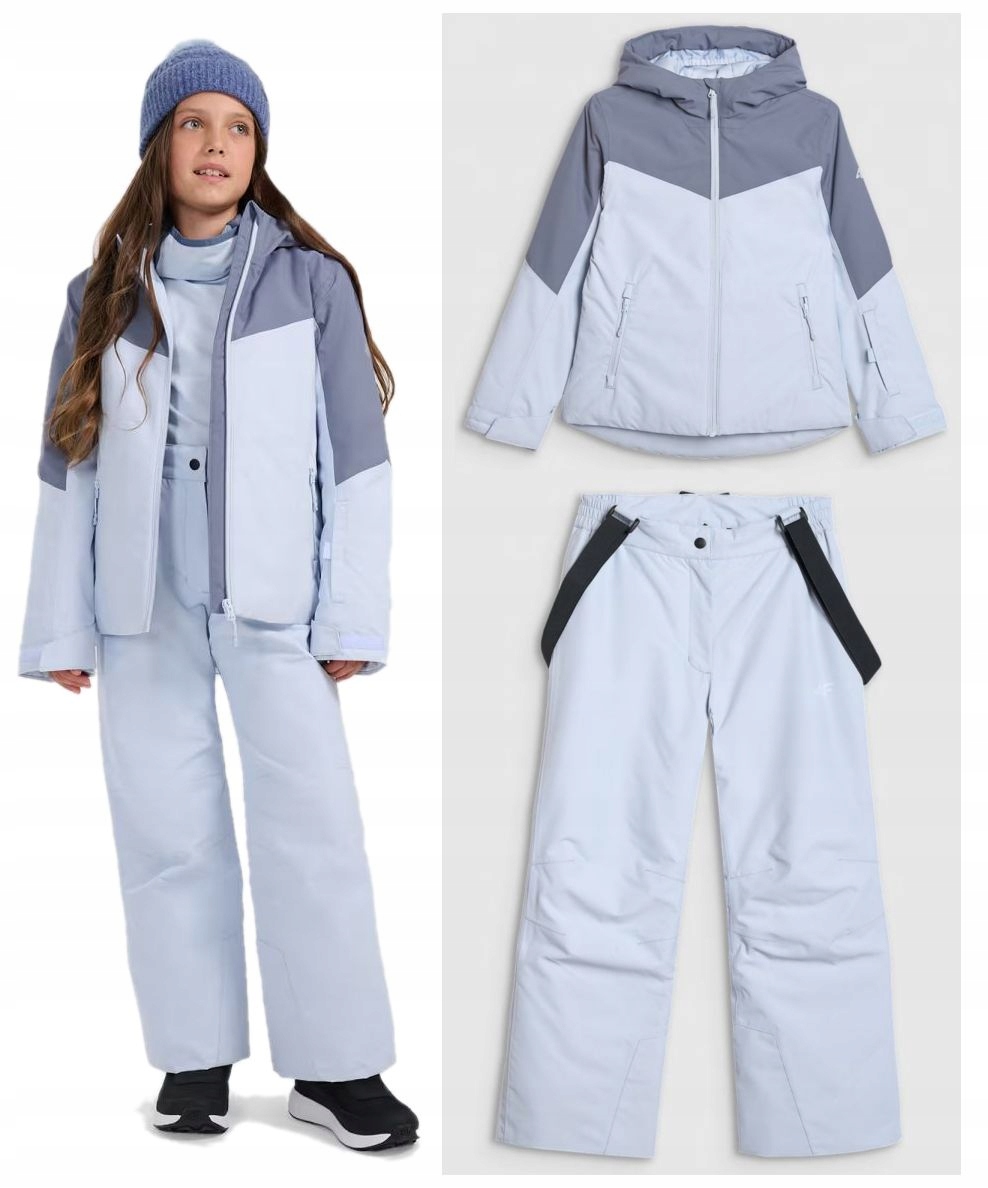 Kombinezon narciarski 4F spodnie kurtka TJAF0818+FTRF0948 52S/52S 128cm