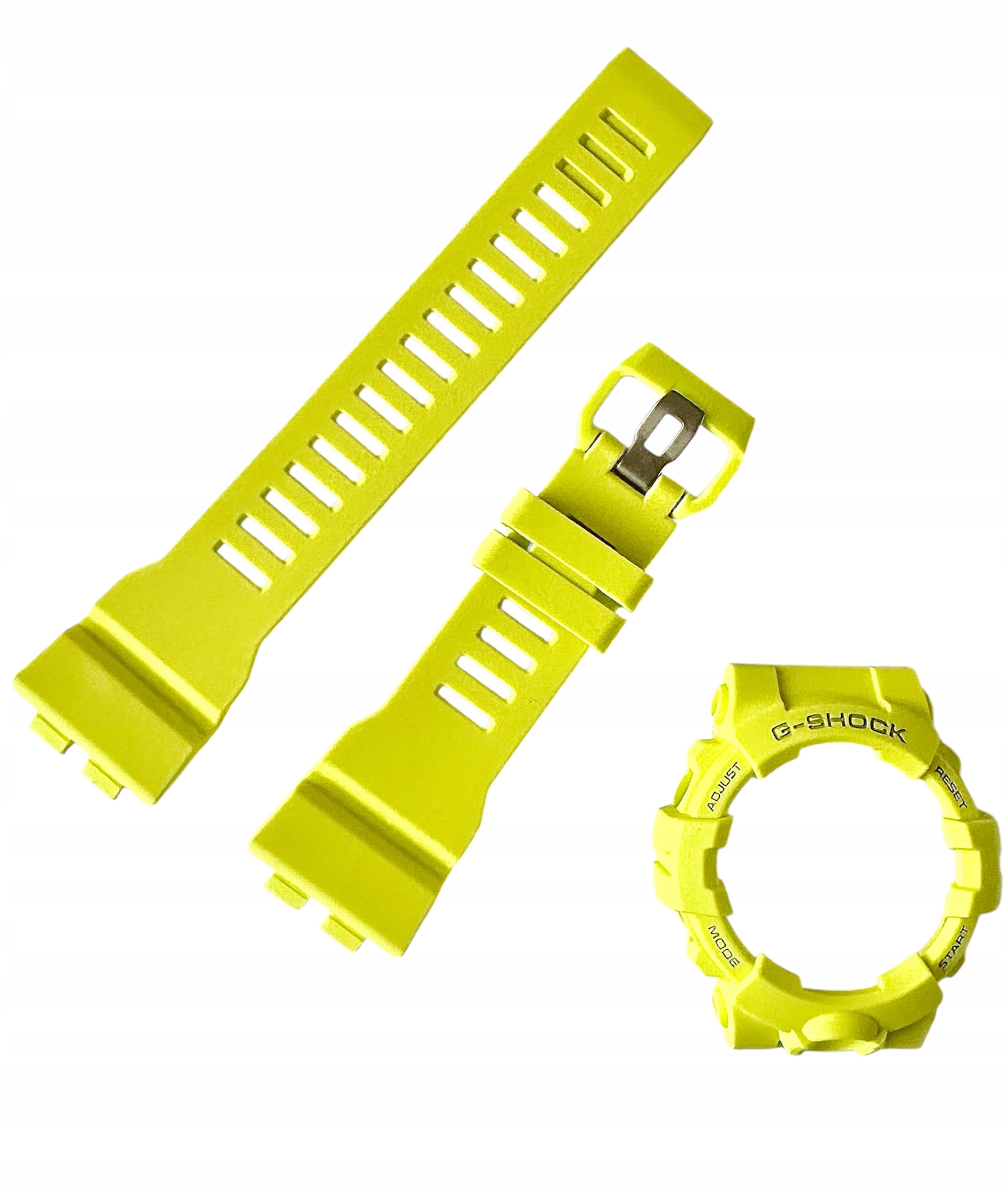 Pásek a bezel Casio GBA-800 GBA-800-9A komplet žlutý originální