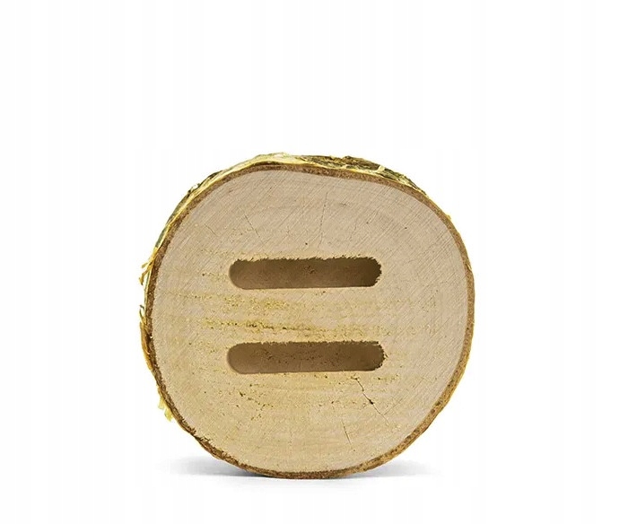 Drewniana podstawka na obrączki 6 cm zagłębienia Marka Party Deco