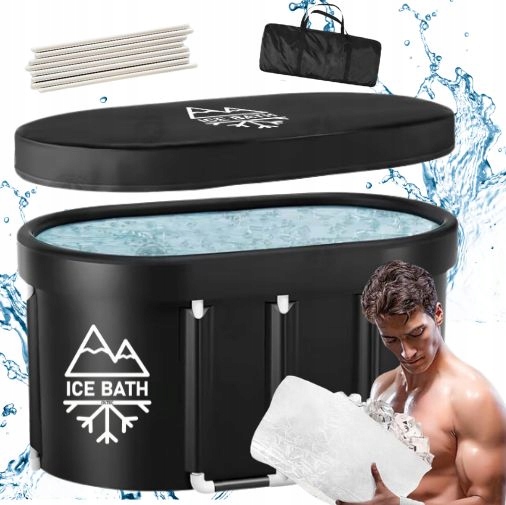 Vaňa Na Mrožovanie Veľká XXL 120 CM 520 L Ľadová, Skladacia, Prenosná