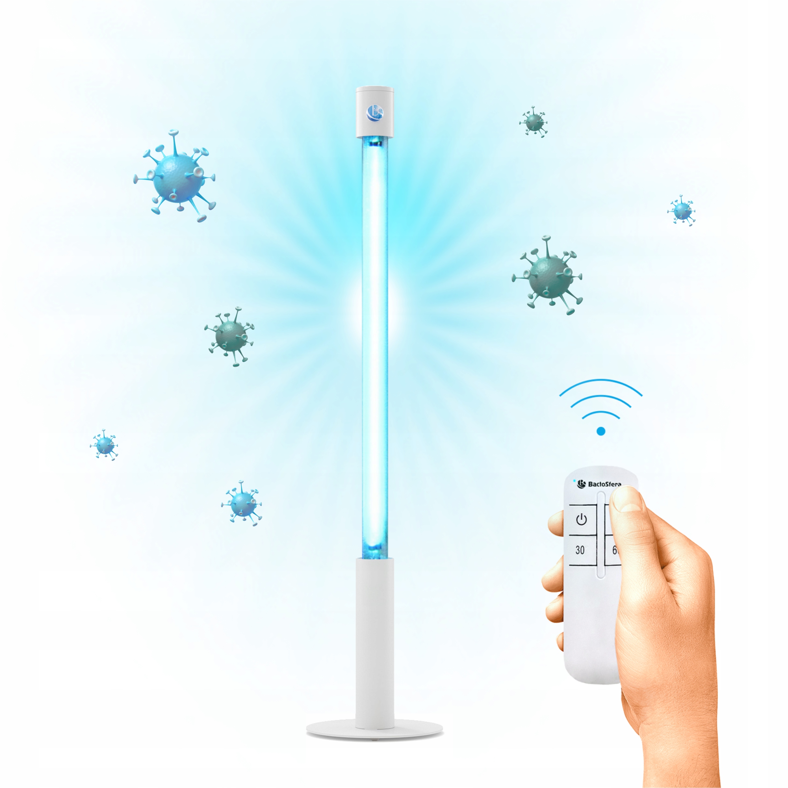 Lampa Biała Antybakteryjna Ultrafioletowa Kwarcowa Bez Ozonu Z Timerem 25W