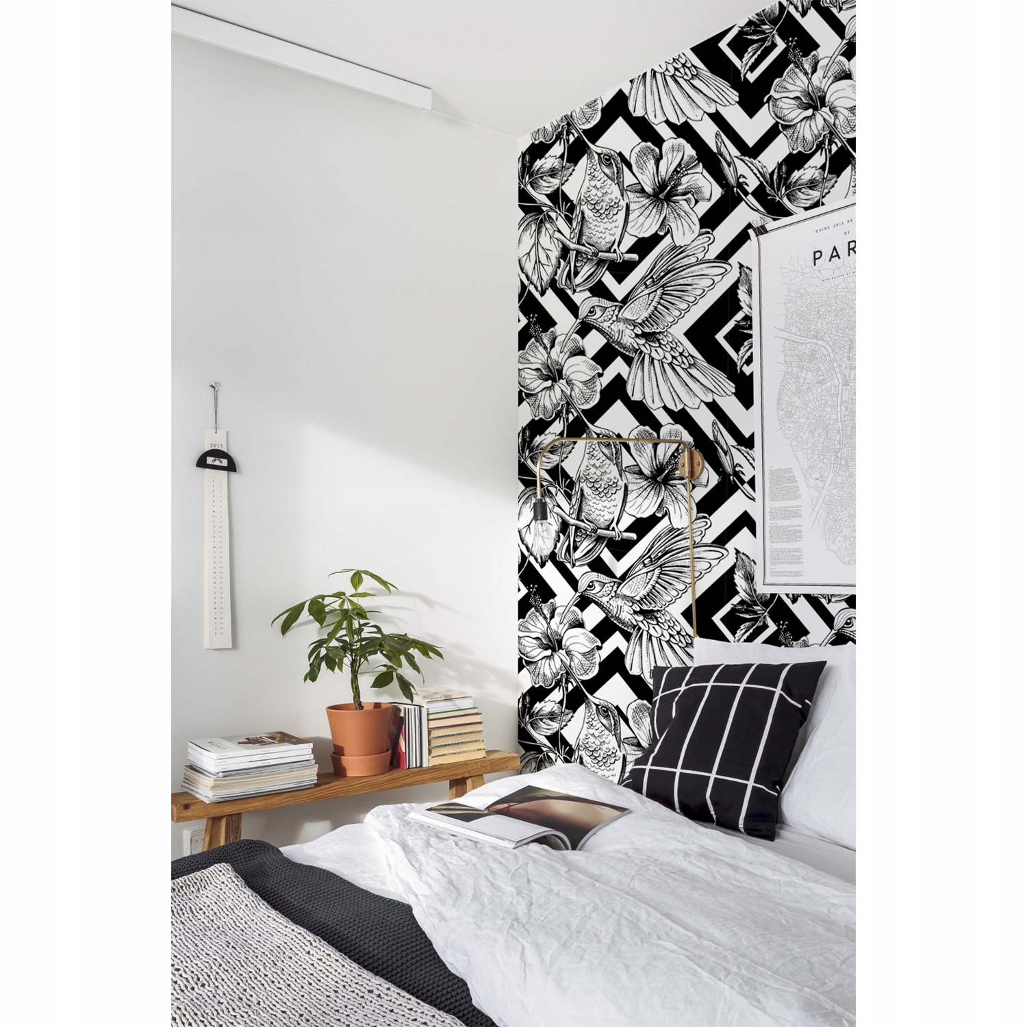 

Tapeta ścienna Kolibry pośród hibiskusów 250x250cm