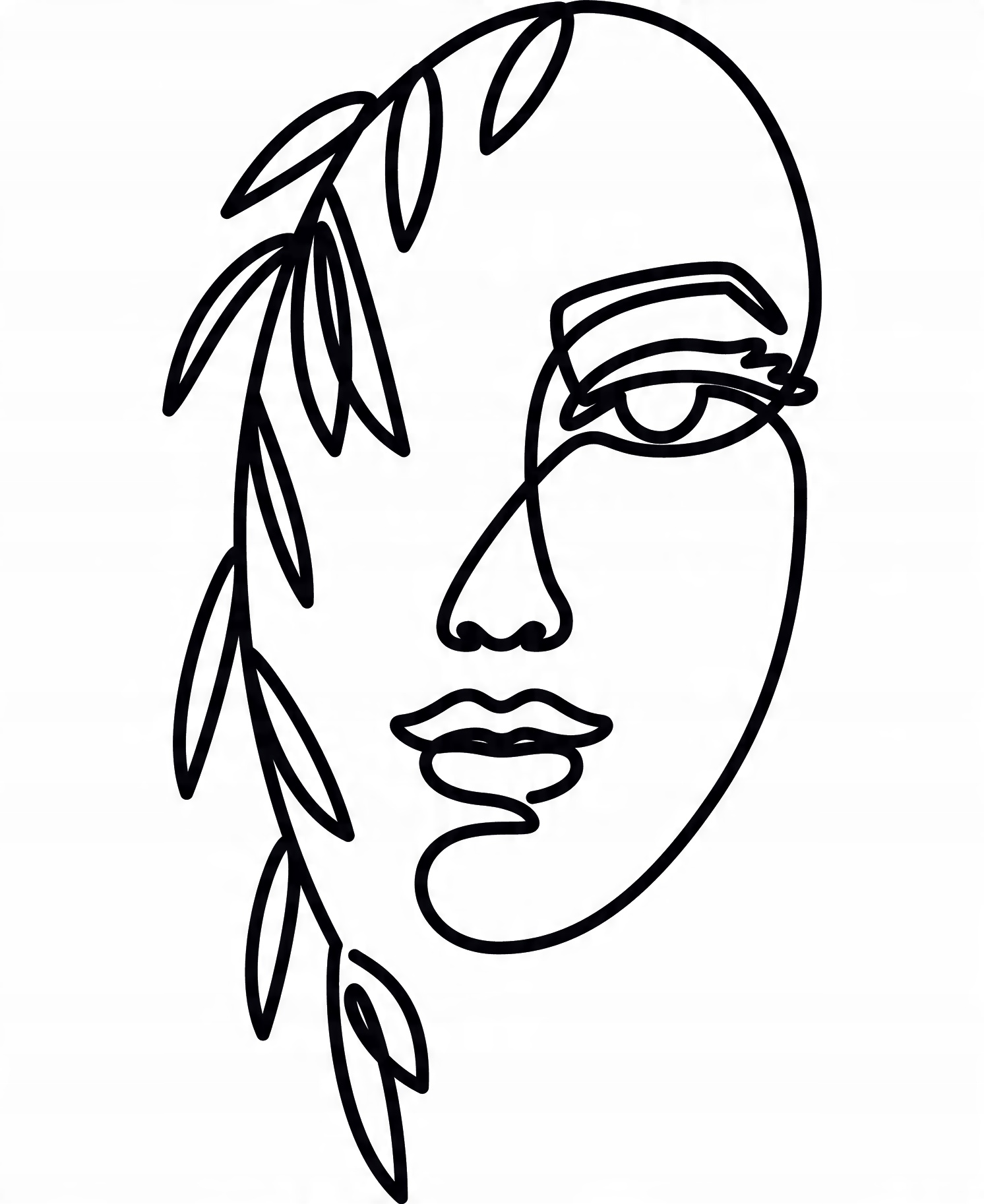 

Naklejka na ścianę Art Line Kobieta Woman 51x94cm