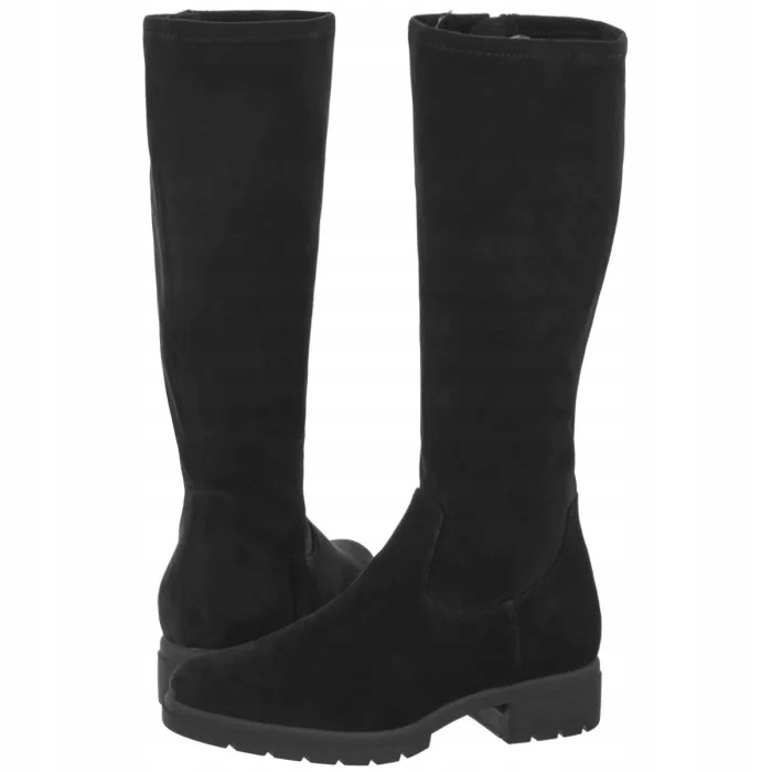 Dámské kozačky Caprice černé 9-25536-47 044 Black Stretch
