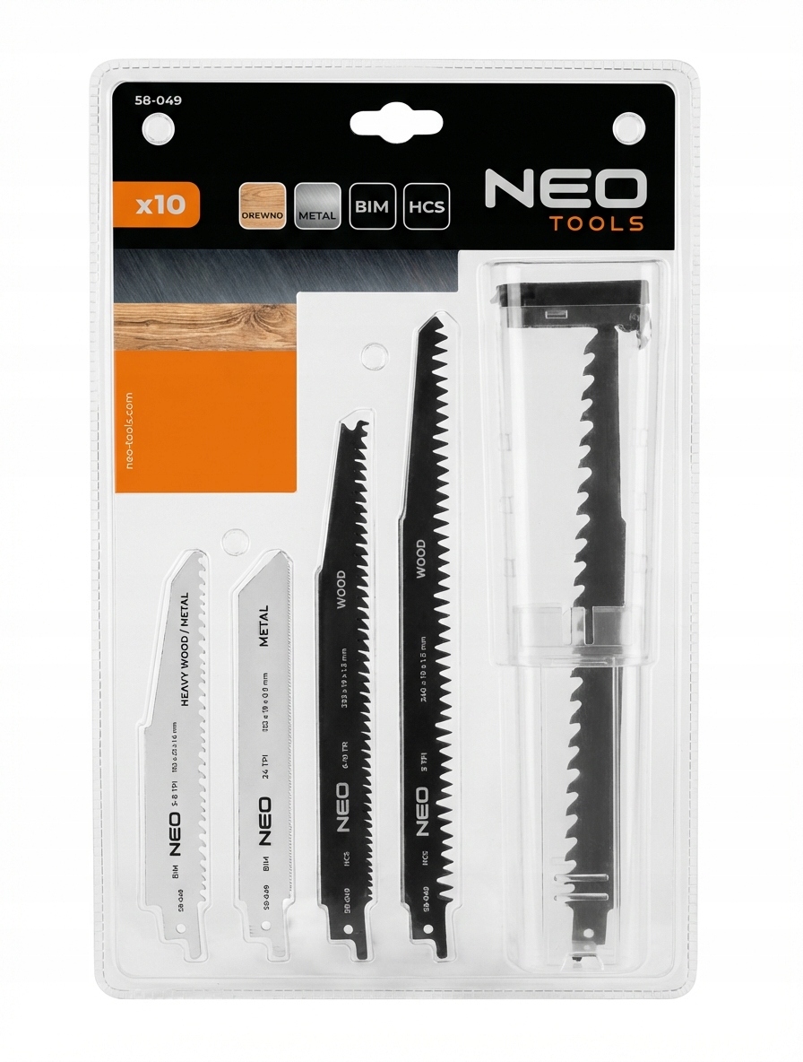 Pilové listy pro pilu ocasku Hcs/bim, sada 10 ks Neo