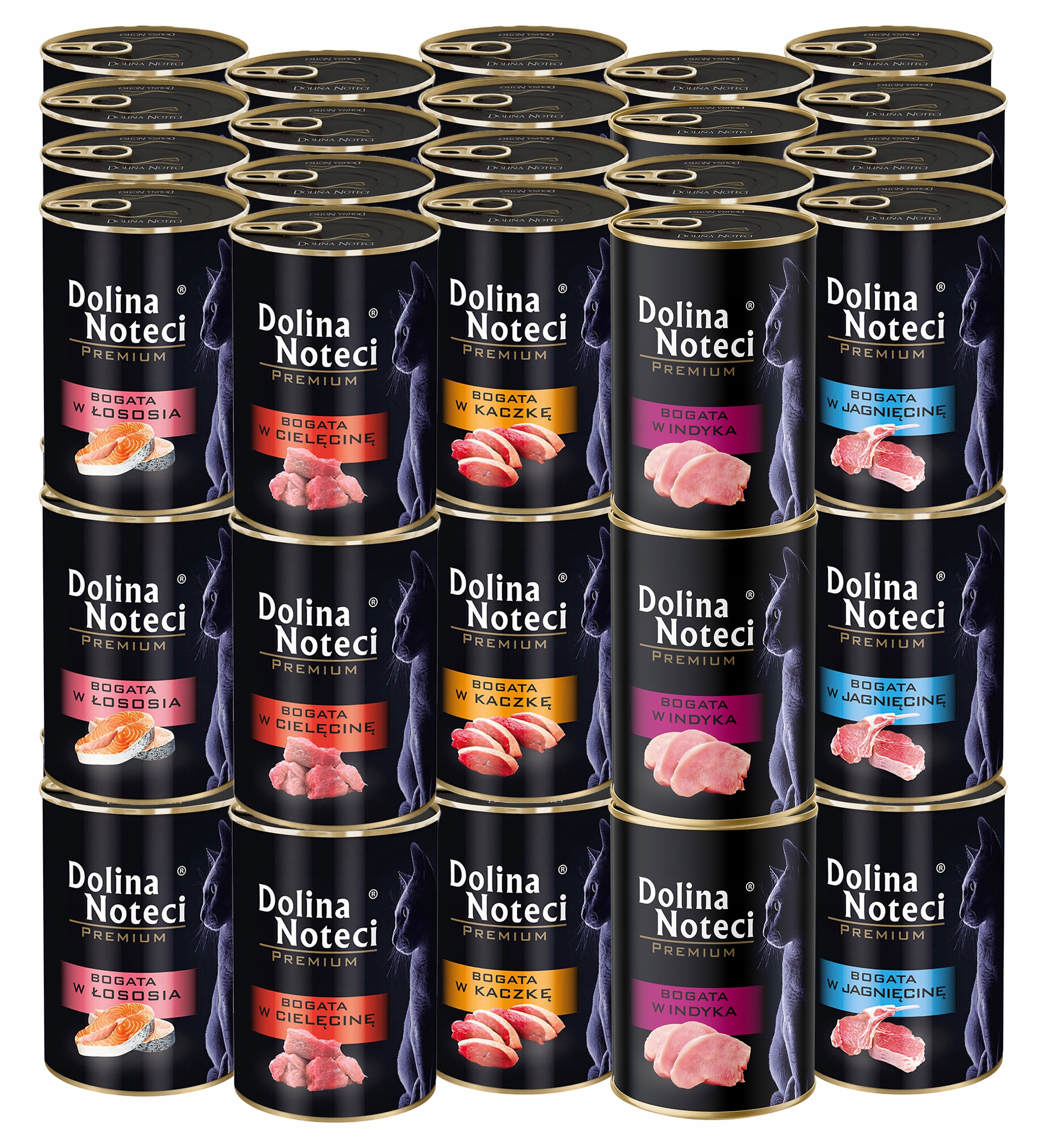 Dolina Noteci Premium Krmivo mokré pro kočky konzerva mix chutí 60x400g