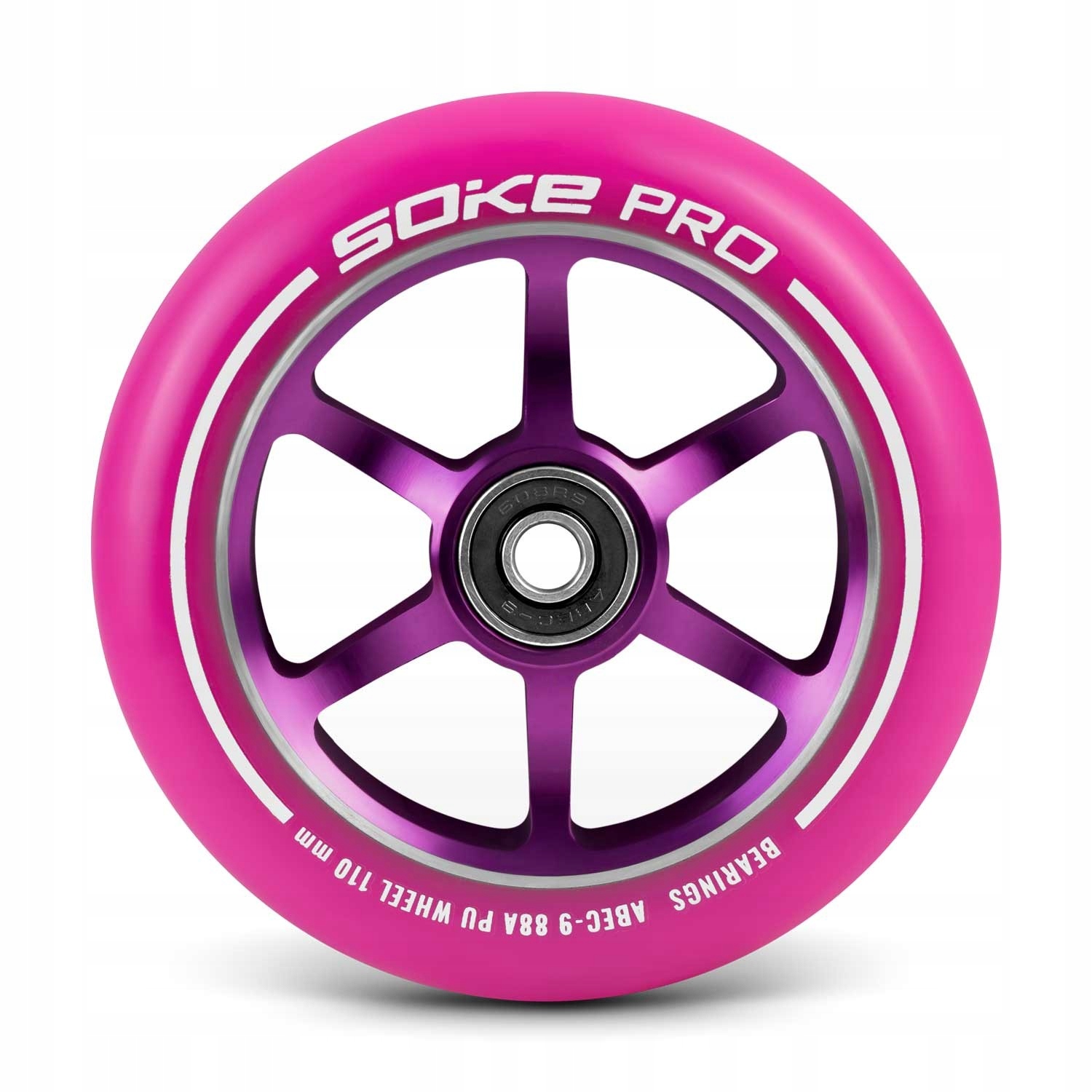 Kółka do hulajnogi 110 mm różowe 2 szt Marka Soke