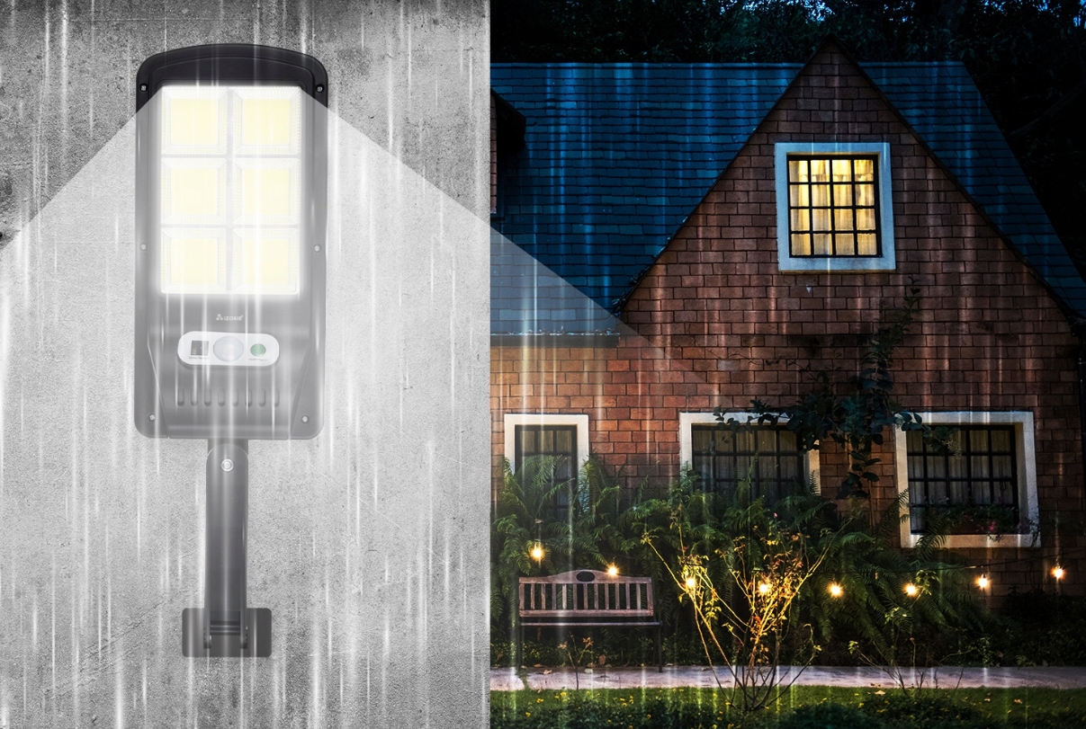 MOCNA LAMPA SOLARNA LED CZUJNIK RUCHU ZMIERZCH Grubość 40 mm