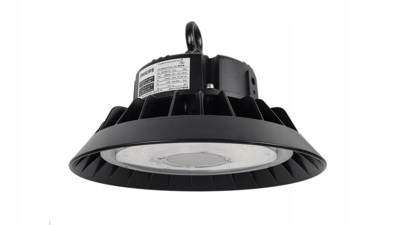 Lampa Przemysłowa Led 100W High Bay 6000K IP65 Ledinside Hala Magazyn LA032
