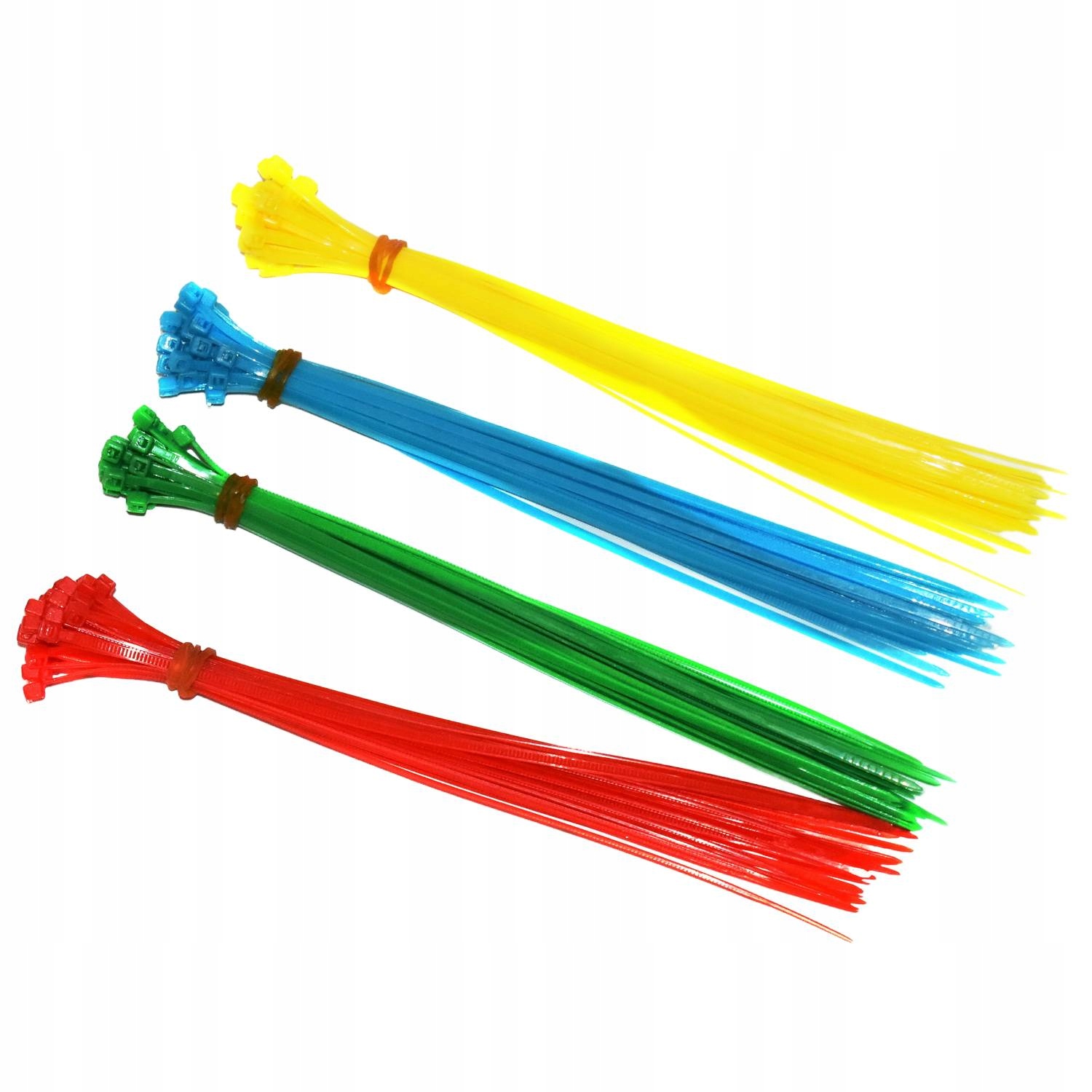 Opaski zaciskowe kablowe kolorowe 200x2,5mm 120 szt Trytytki trytki taśma