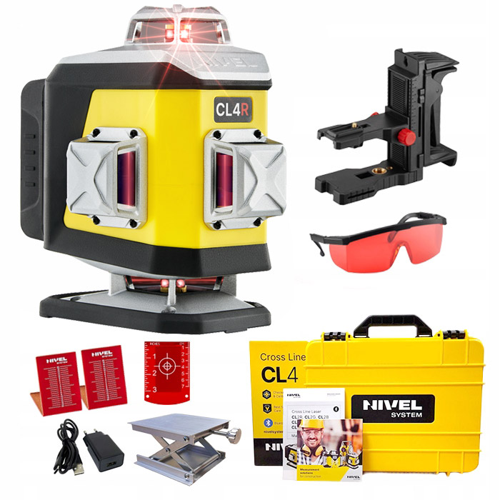 Nivel System CL4R Czerwony Laser Krzyżowy