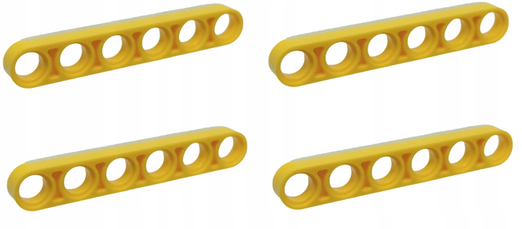 

Lego Liftarm 1x6 płaski 32063 żółty 4 szt