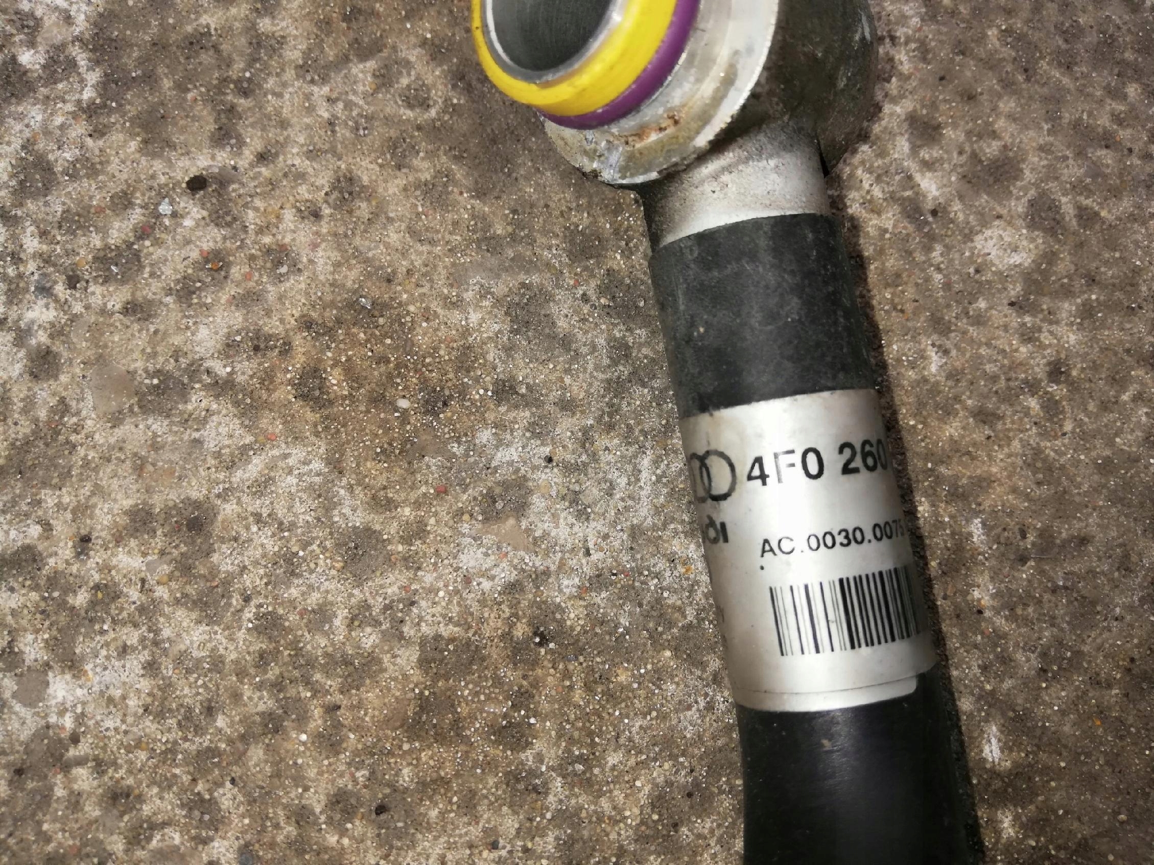 cijevčica prijenos klimatizacije AUDI A6 4F0260707AB