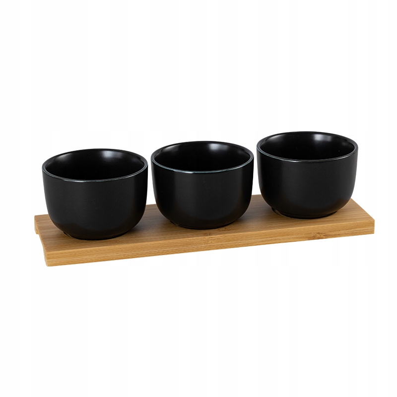 

Salaterki do serwowania podstawka bambus porcelana