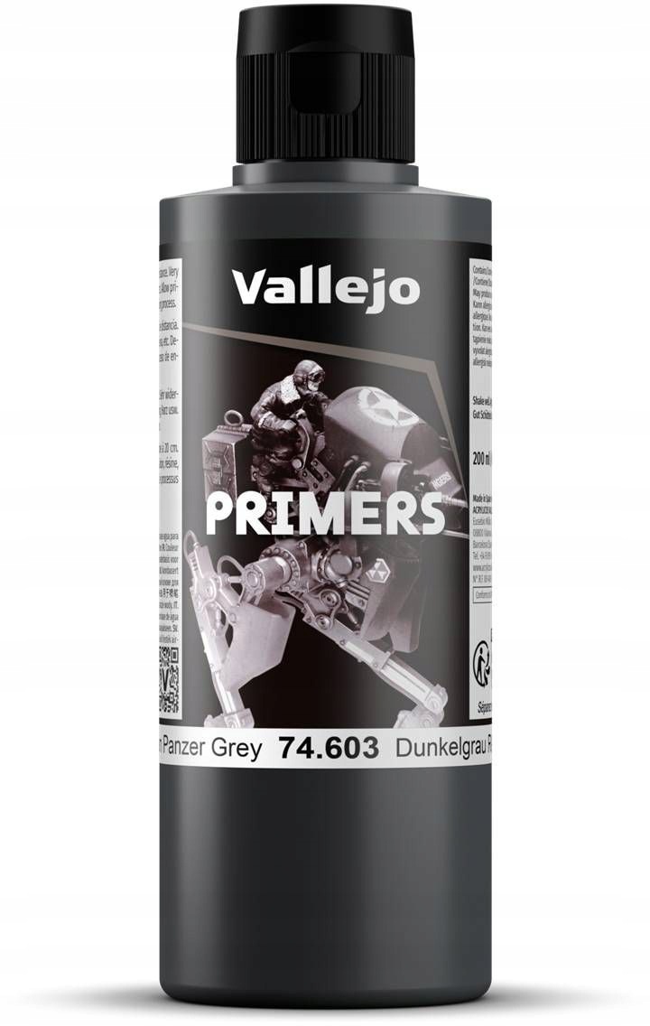 Vallejo: 74.603 Základové Barvy Německá Šedá Panzer (200 ML)
