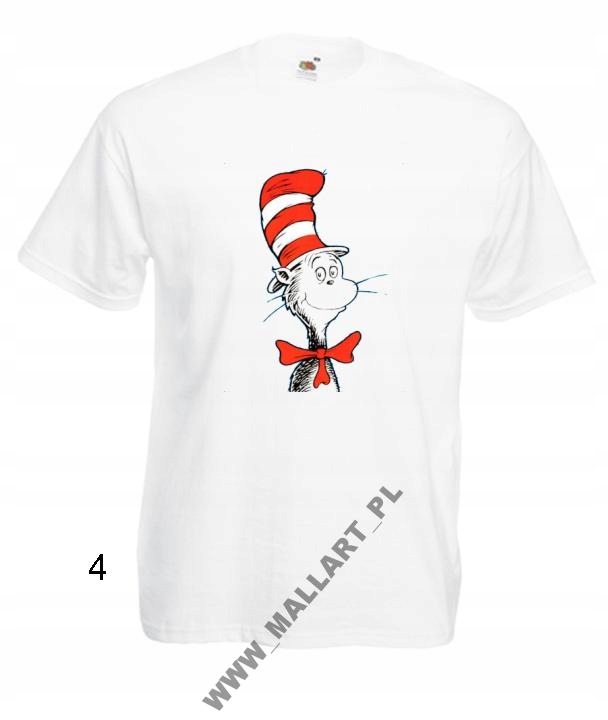 

Męska Koszulka Dr. Seuss Kot Kapelusz Wzory