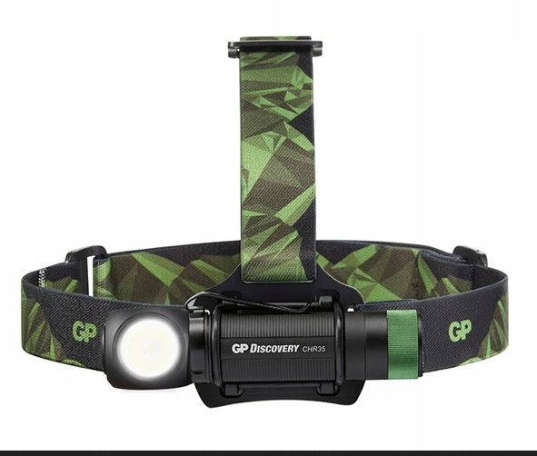 Latarka czołowa Led 600lm 4 tryby Li-lion 18650 Discovery CHR35BE Gp CHR35