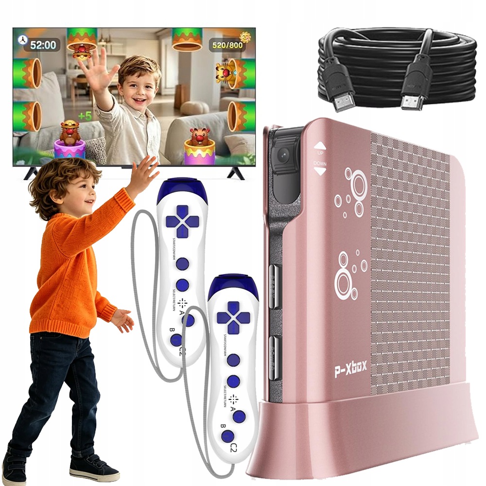 Konsola Dla Dzieci Gry Ruchowe Hdmi 2 Pady Do Ćwiczeń W Pomieszczeniach