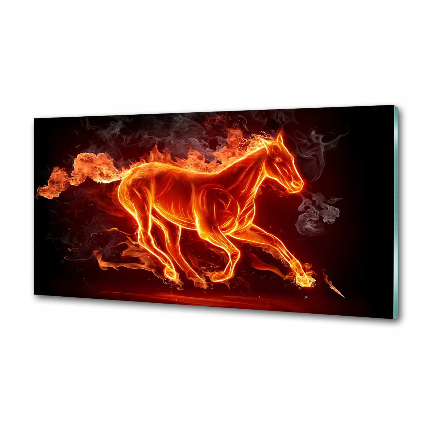 Kuchyňský panel Kůň v plamenech 120x60 cm Lepidlo