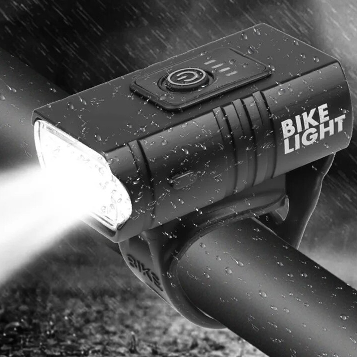 MOCNA LAMPKA ROWEROWA PRZEDNIA TYLNA LED WODOODPORNA AKUMULATOR USB ZESTAW Źródło światła dioda LED