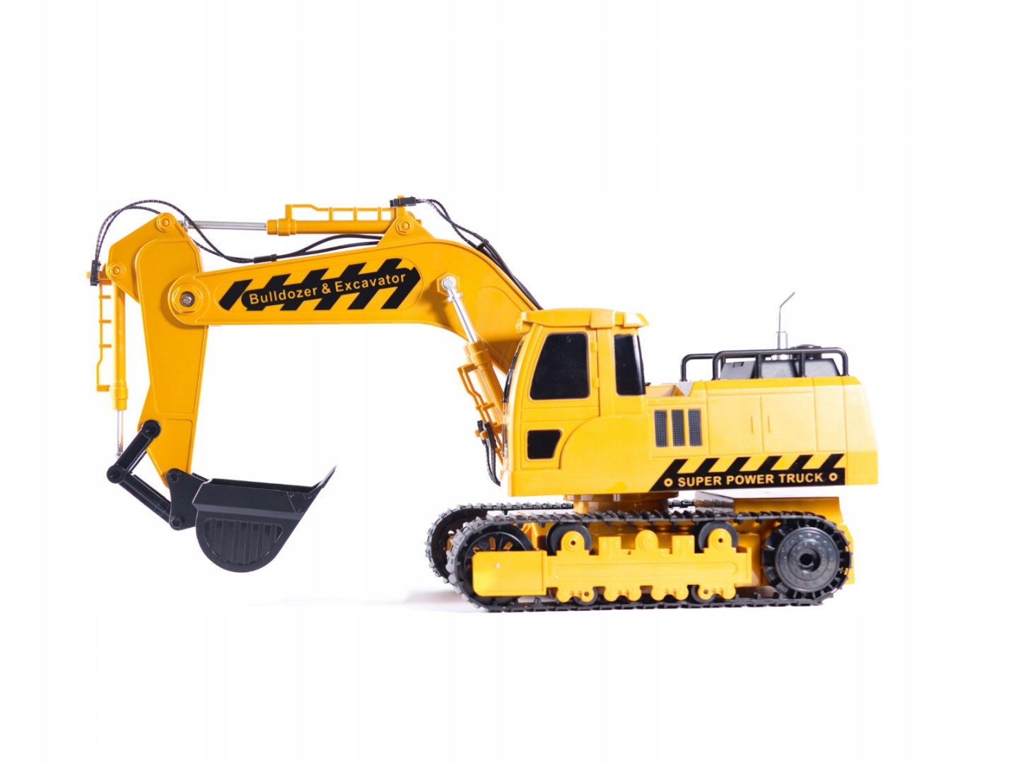 KOPARKA ZDALANIE STEROWANA NA GĄSIENICACH 1:14 Materiał guma metal plastik