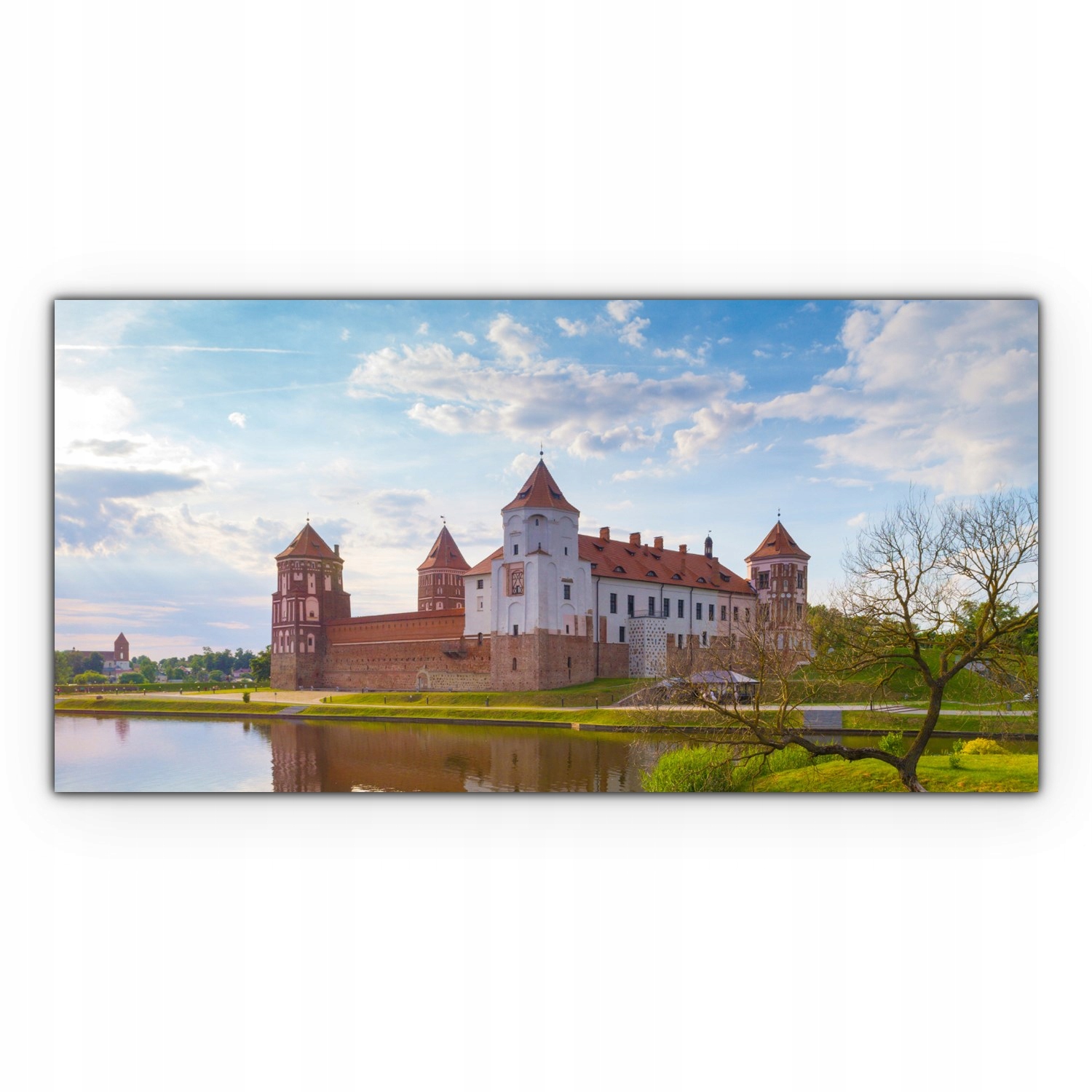

Nowoczesny Canvas 140x70 Zamek Jezioro Krajobraz