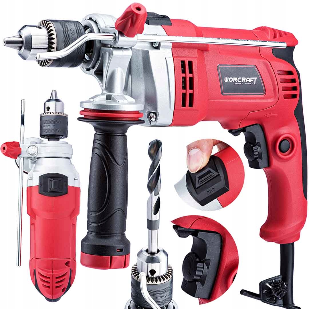 Elektryczna Wiertarka Udarowa Z Regulacją Obrotów Worcraft ID-900 900W