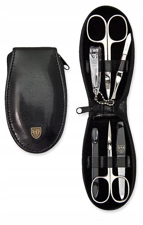 Černý dámský set na manikúru, nůžky na kůžičku Solingen MC