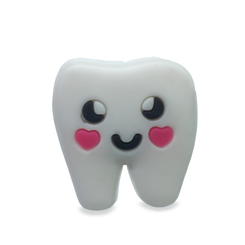 

Ząb z uśmiechem przypinka dentysty do crocs, kroks