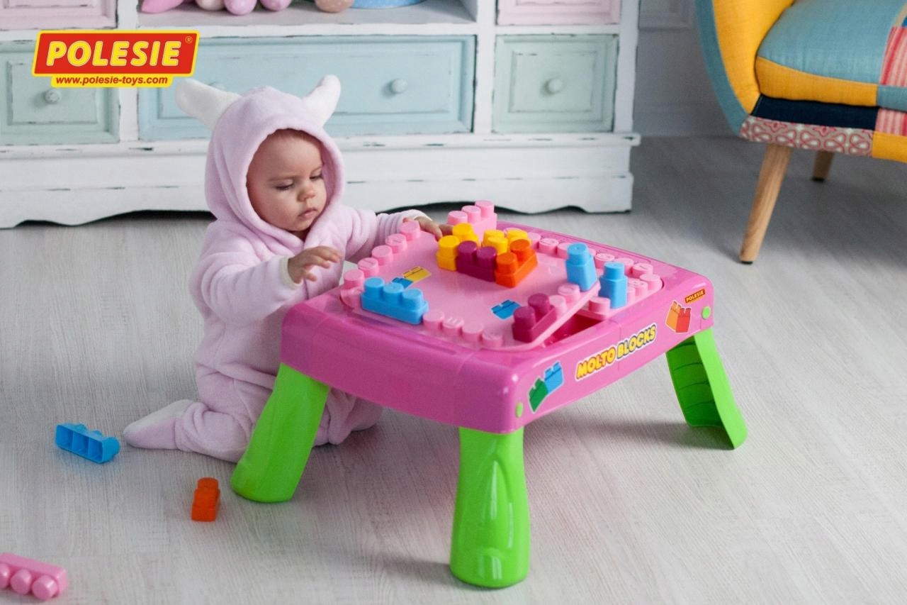 KLOCKI Stolik edukacyjny do zabawy 20el KLOCKI Certyfikaty, opinie, atesty CE EN 71