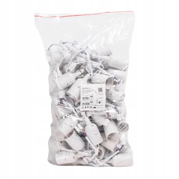 Thorgeon Objímka s kabelem pro rychlé připojení E27 Bílá (50ks bag) (bx)