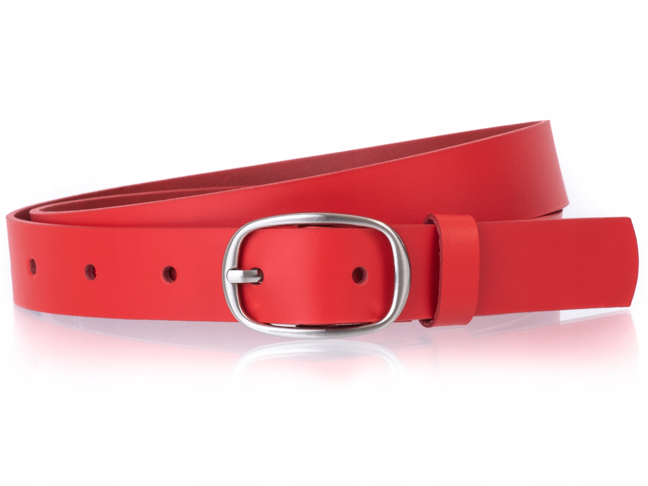 

Pasek do spodni 100% Skórzany Czerwony | r. 105cm