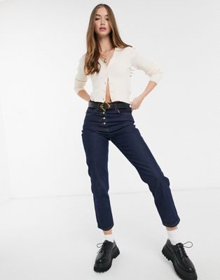 PIMKIE SWETER KARDIGAN KREMOWY WISKOZA 40 L 1AAM Rozmiar L