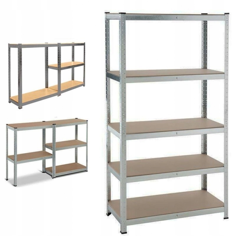 Regał magazynowy metalowy 180 x 90 x 40 cm max 201 kg na półkę Producent ePlatinum