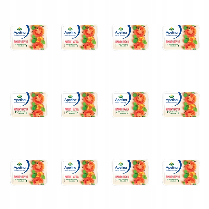 Apetina Serek Kremowy Pomidory i Bazylia 125g X12
